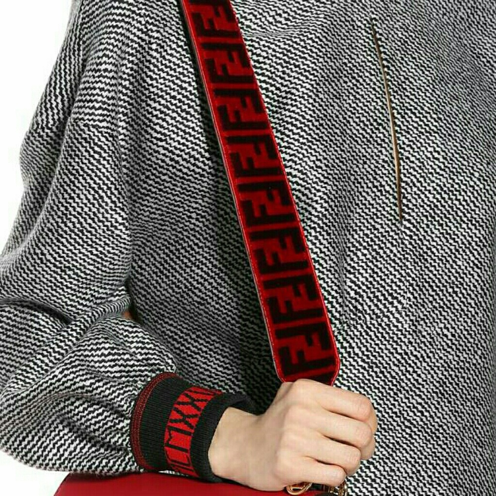Rare! Fendi Velvet Strap You